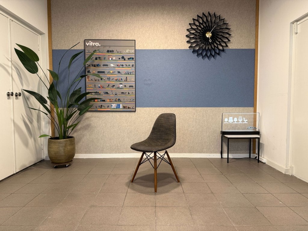 Vitra | Eames | DSW | Fiberglass - Bekleed | 1x, Huis en Inrichting, Stoelen, Vitra, Gebruikt, Ophalen of Verzenden, Vitra
