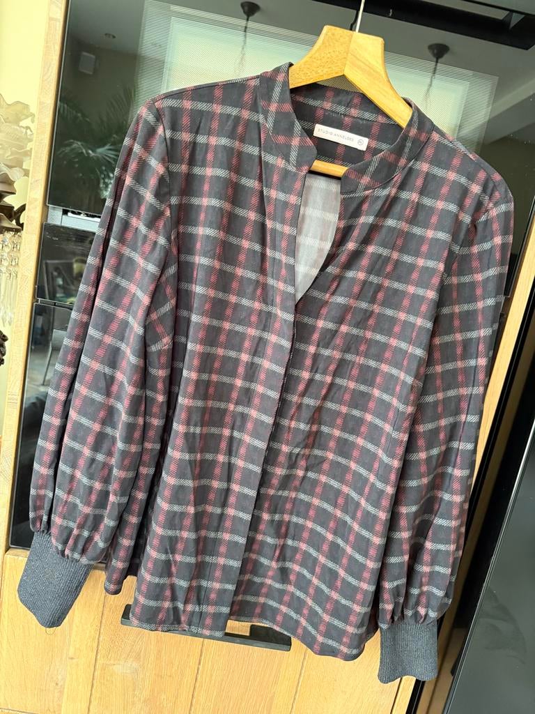 Studio Anneloes Geruite Blouse XXL - Zo goed als nieuw, Ophalen of Verzenden, Zo goed als nieuw, Maat 46/48 (XL) of groter, Grijs
