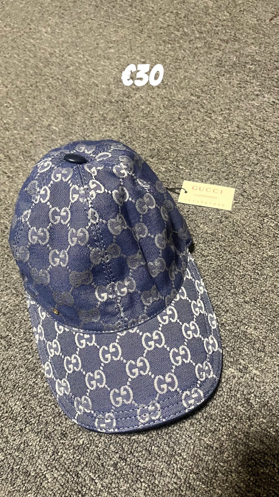 Gucci Pet - Blauw met GG-patroon, Ophalen of Verzenden, Zo goed als nieuw, One size fits all, Pet