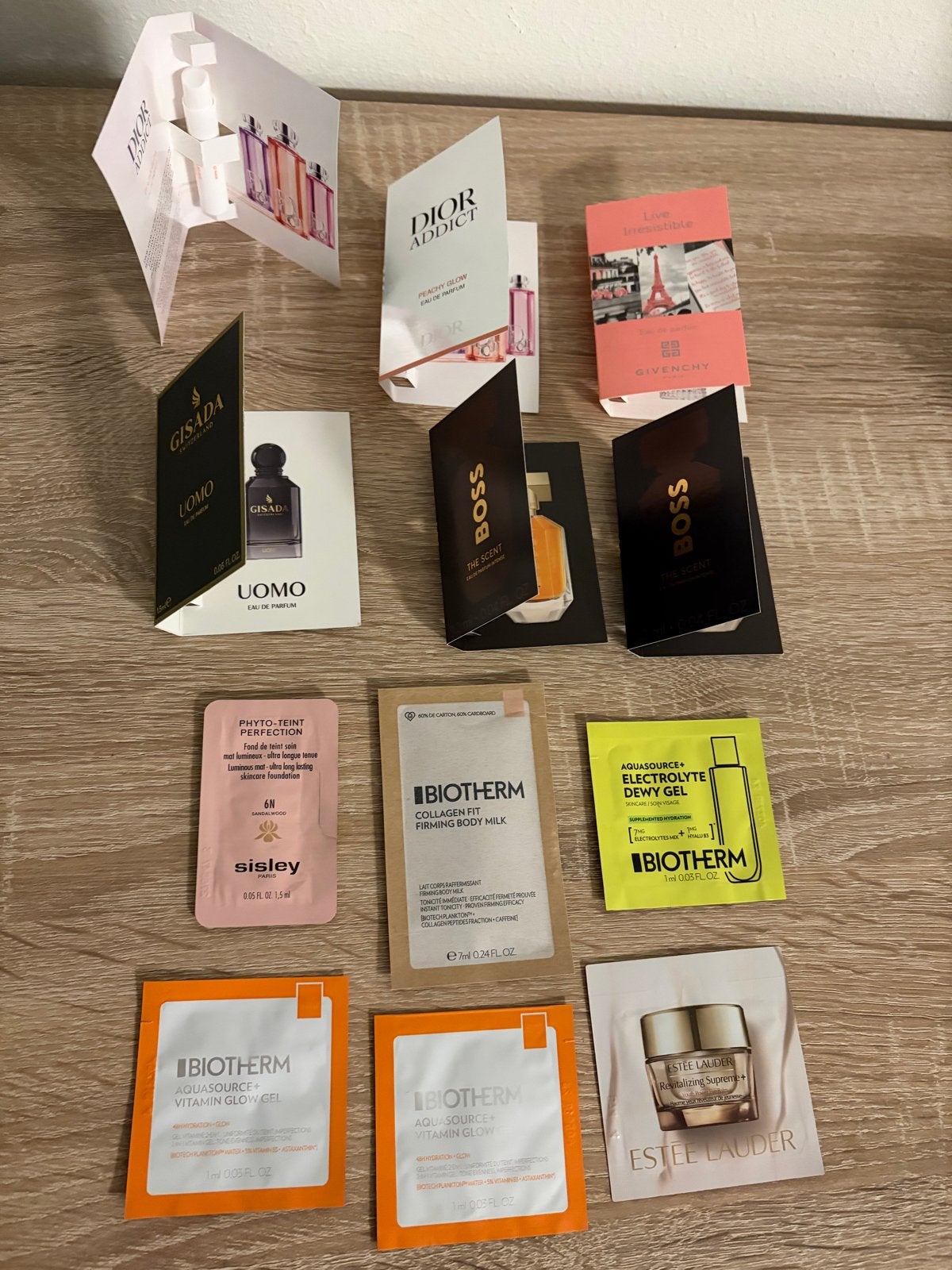 Parfum en huidverzorging samples - Dior, Boss, Biotherm, Ophalen of Verzenden, Nieuw