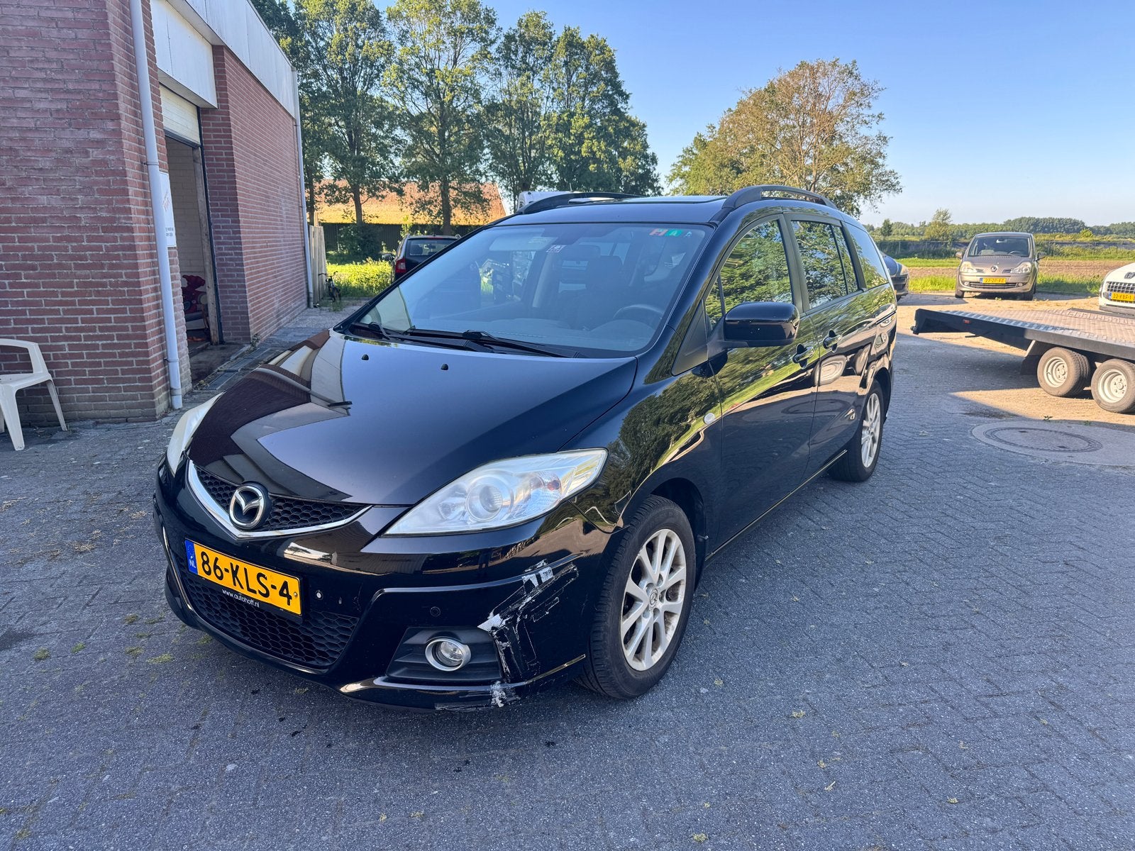 Mazda 5 2.0 2010 Zwart, 145 pk, Stof, Zwart, 4 cilinders