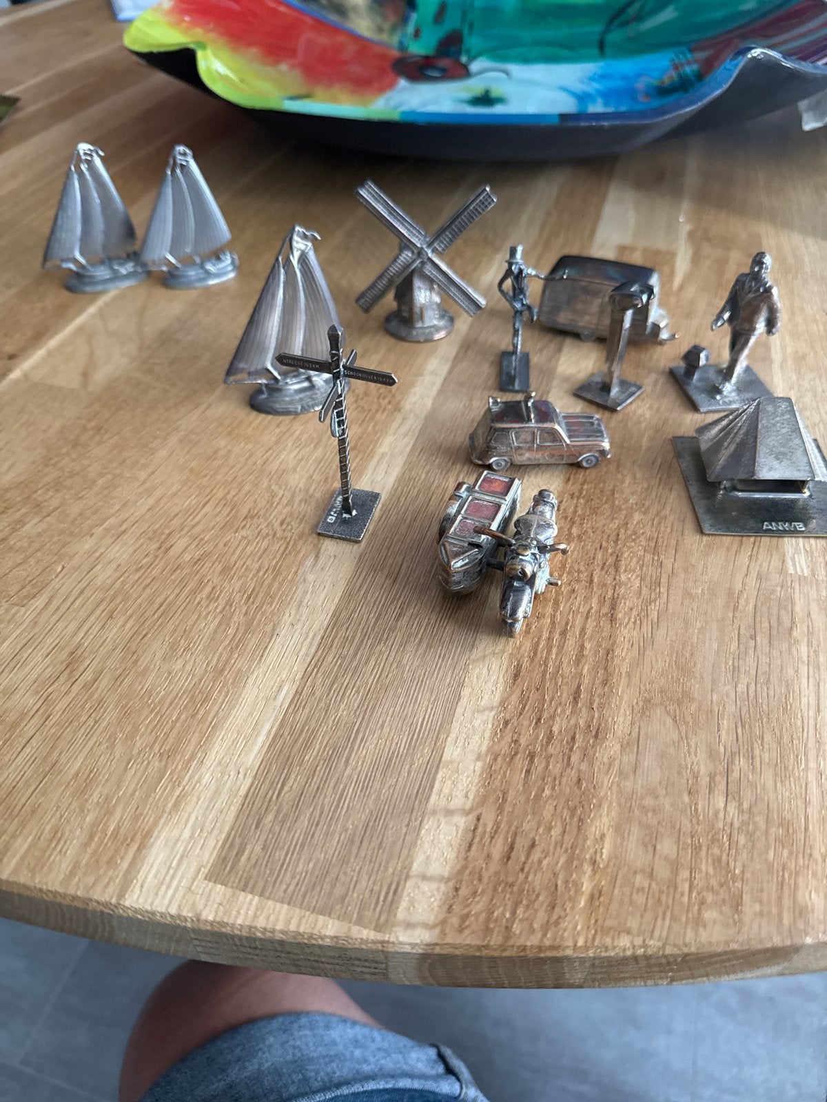 Verzameling van 12 tinnen miniaturen - Hollandse taferelen, Ophalen of Verzenden, Gebruikt
