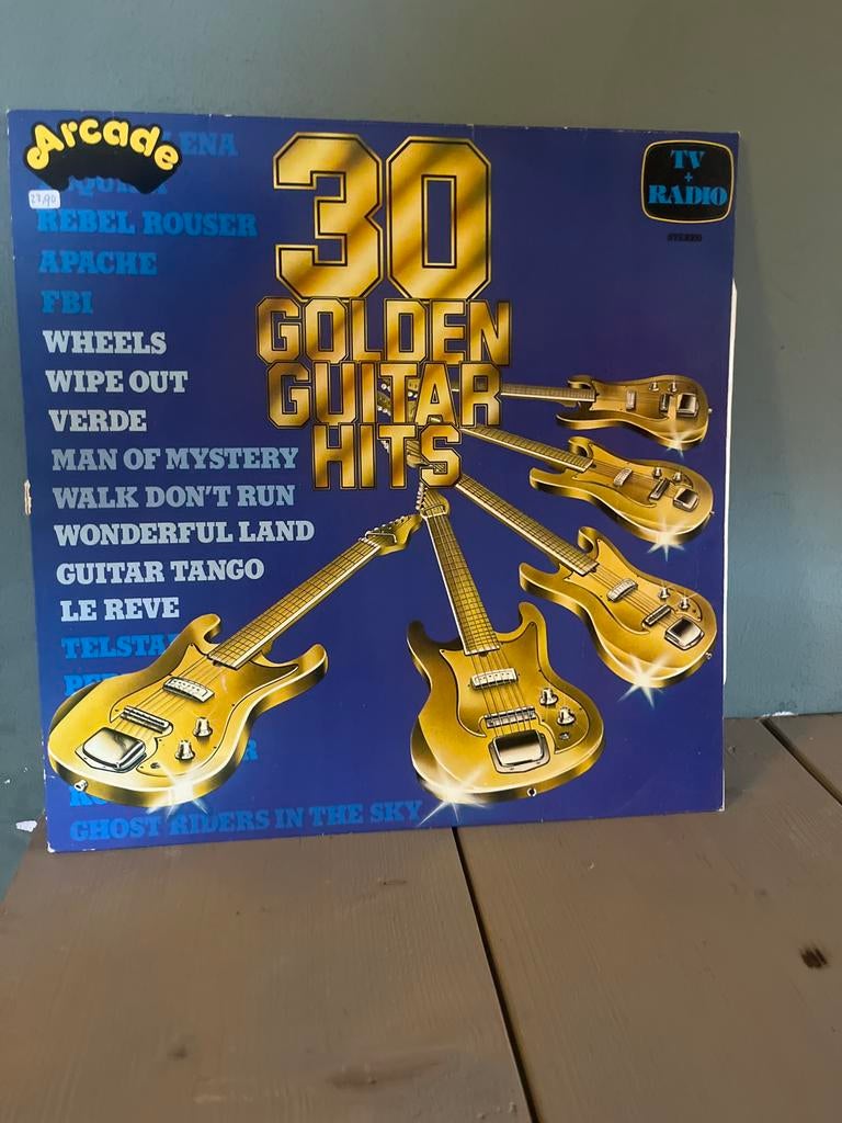 LP: 30 Golden Guitar Hits - Arcade Records, Complilatie, Ophalen, Gebruikt, 12 inch