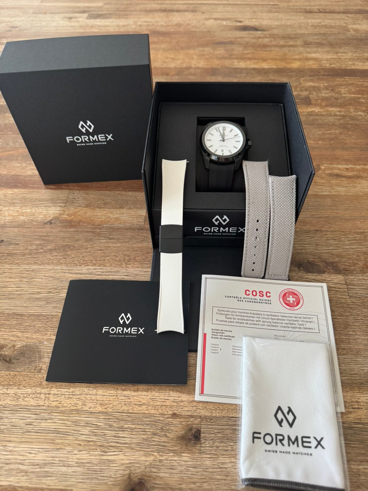 Formex essence 43 leggera artic white full set, Sieraden, Tassen en Uiterlijk, Horloges | Heren, Ophalen of Verzenden, Zo goed als nieuw