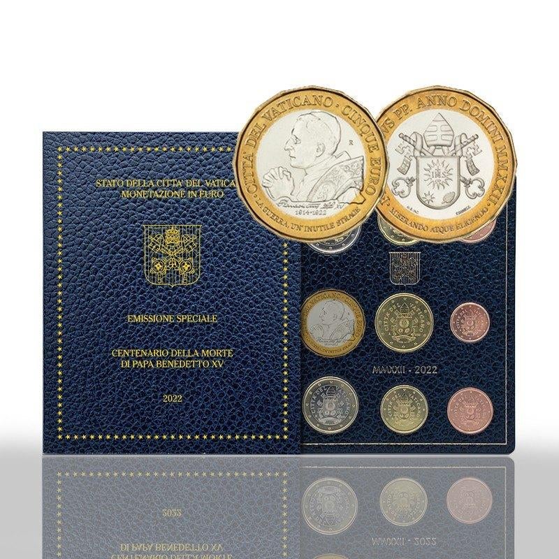 BU set Vaticaan 2022 - 1 cent t/m 5 euro - 9 Munten Blister, Verzenden, Vaticaanstad, Overige waardes, Setje