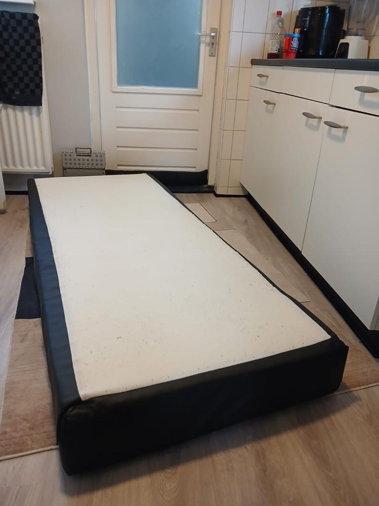 2 boxspring matrassen + dunne topmatras, goede staat, Ophalen of Verzenden, Gebruikt, Matras