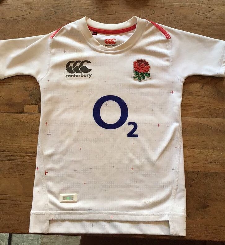 Canterbury Engeland Rugby Shirt - Maat 6 jaar, Ophalen of Verzenden, Zo goed als nieuw, Jongen of Meisje