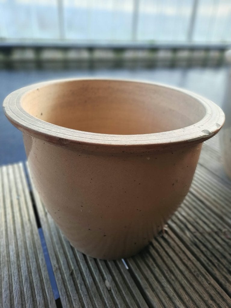 grote stenen bloempotten, Tuin en Terras, Steen, Rond, Zo goed als nieuw, Minder dan 40 cm