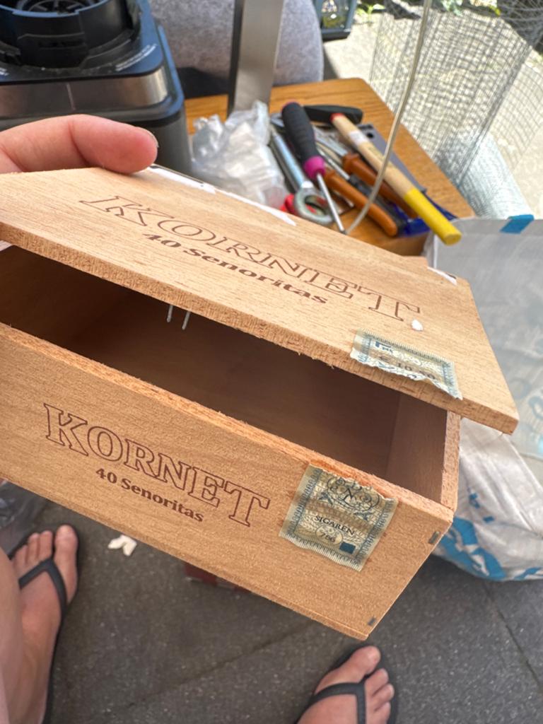 9 Kornet sigarendoosjes - 8x Senoritas, 1x Wilde Cigarillos, Ophalen of Verzenden, Gebruikt, Overige, Overige merken
