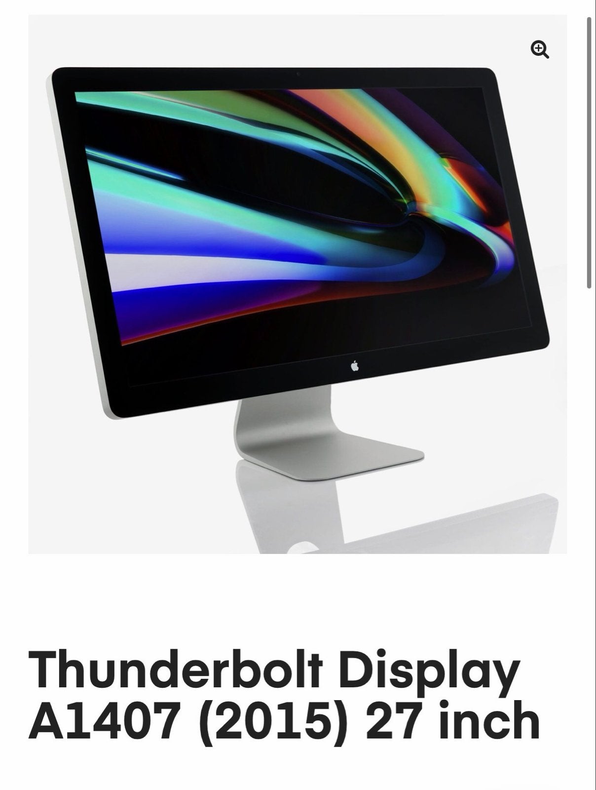 Apple Thunderbolt Display (A1407, 2015) 27 inch + toetsenbor, Computers en Software, Monitoren, IPS, Ophalen of Verzenden, Zo goed als nieuw