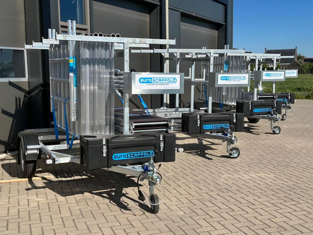 AANBIEDING steigertransporter met of zonder rolsteiger, Ophalen of Verzenden, Nieuw, Rolsteiger of Kamersteiger, 5 meter of hoger
