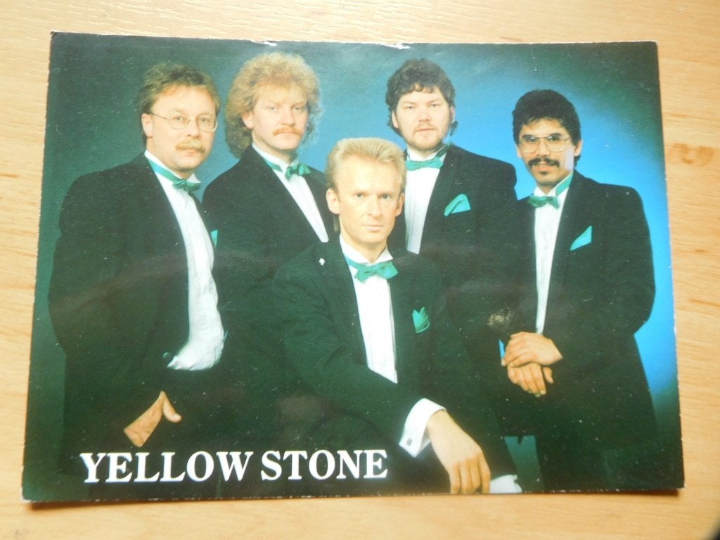 fotokaart muziekgroep Yellow Stone Almelo, Verzenden, Gebruikt, Foto of Kaart
