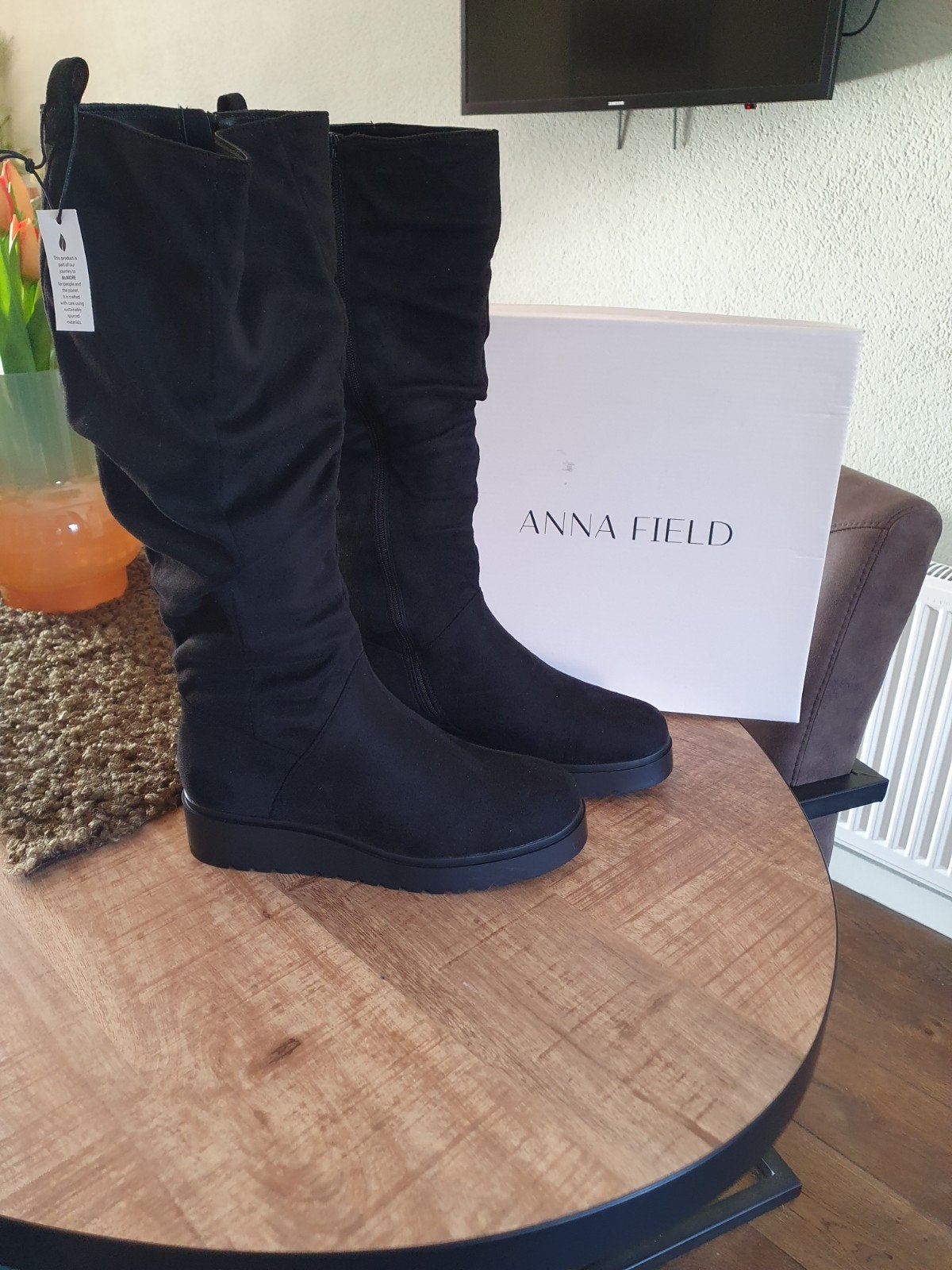 Anna Field laarzen maat 40 nieuw, Anna Field, Zwart, Nieuw, Ophalen of Verzenden