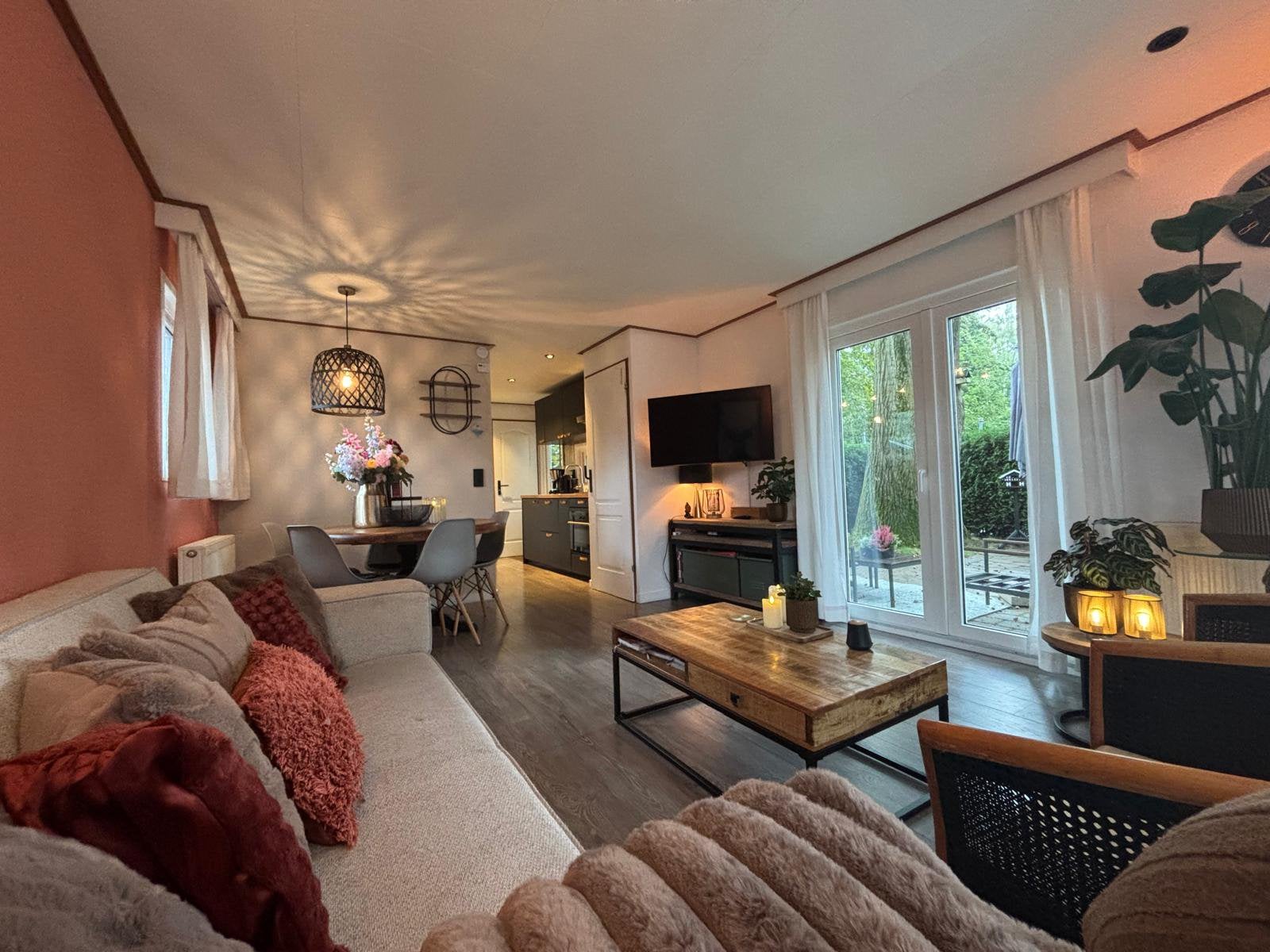 Vakantiehuisje op de Veluwe IJsvogel Voorthuizen, 5 personen, In bos, 2 slaapkamers, Recreatiepark