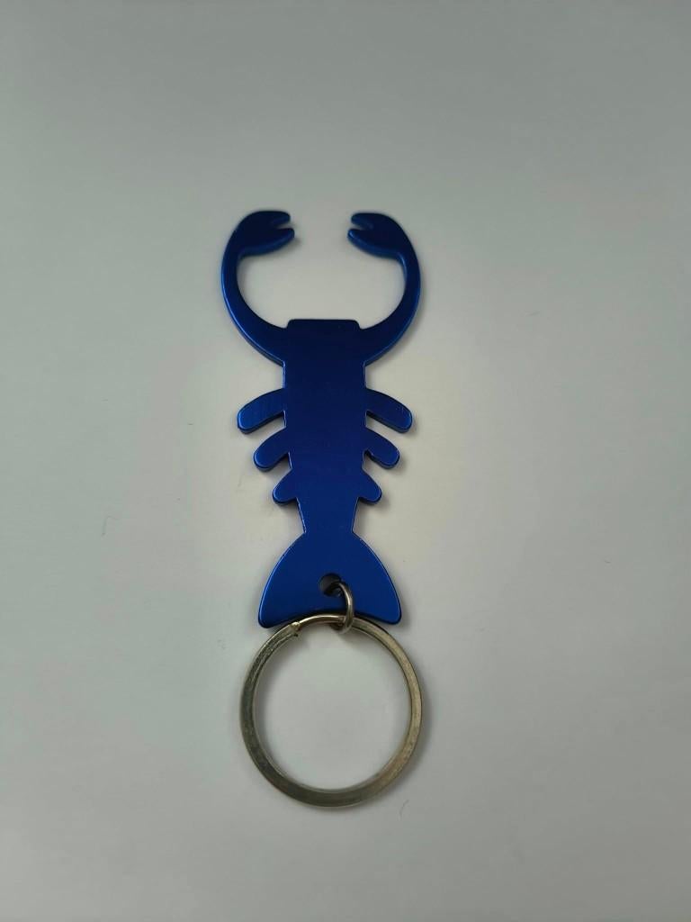 Kreeft sleutelhanger (blauw), Verzamelen, Sleutelhangers, Nieuw, Dier of Natuur, Ophalen of Verzenden