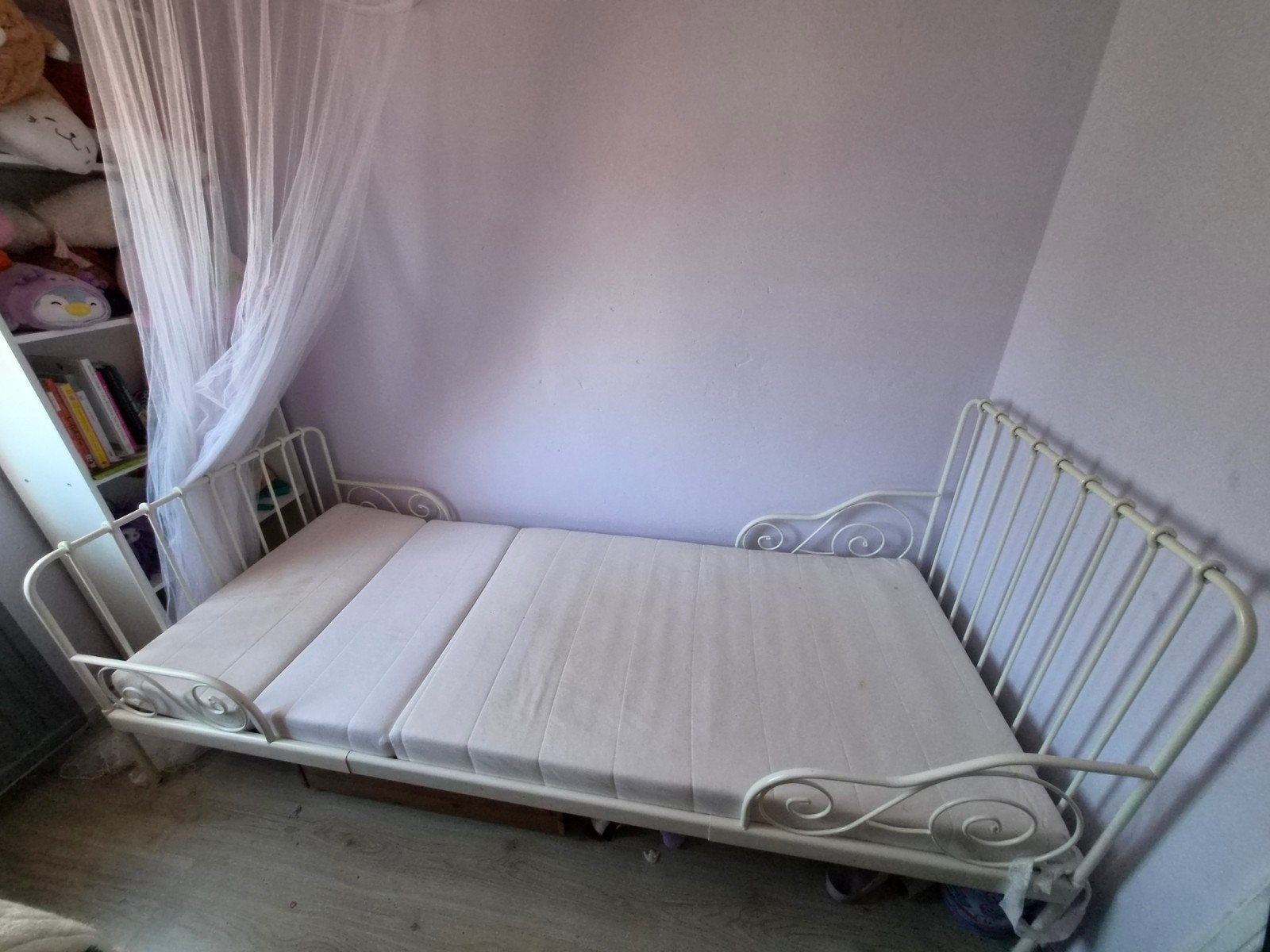 ikea minnen mee groei bed, Huis en Inrichting, Slaapkamer | Bedden, Eenpersoons, Wit, Ophalen of Verzenden, 80 cm