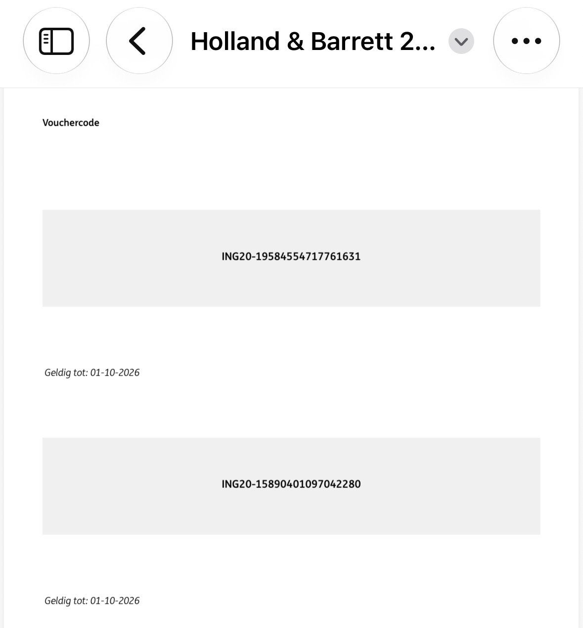 Gratis kortingscode 20% Holland &Barrett.