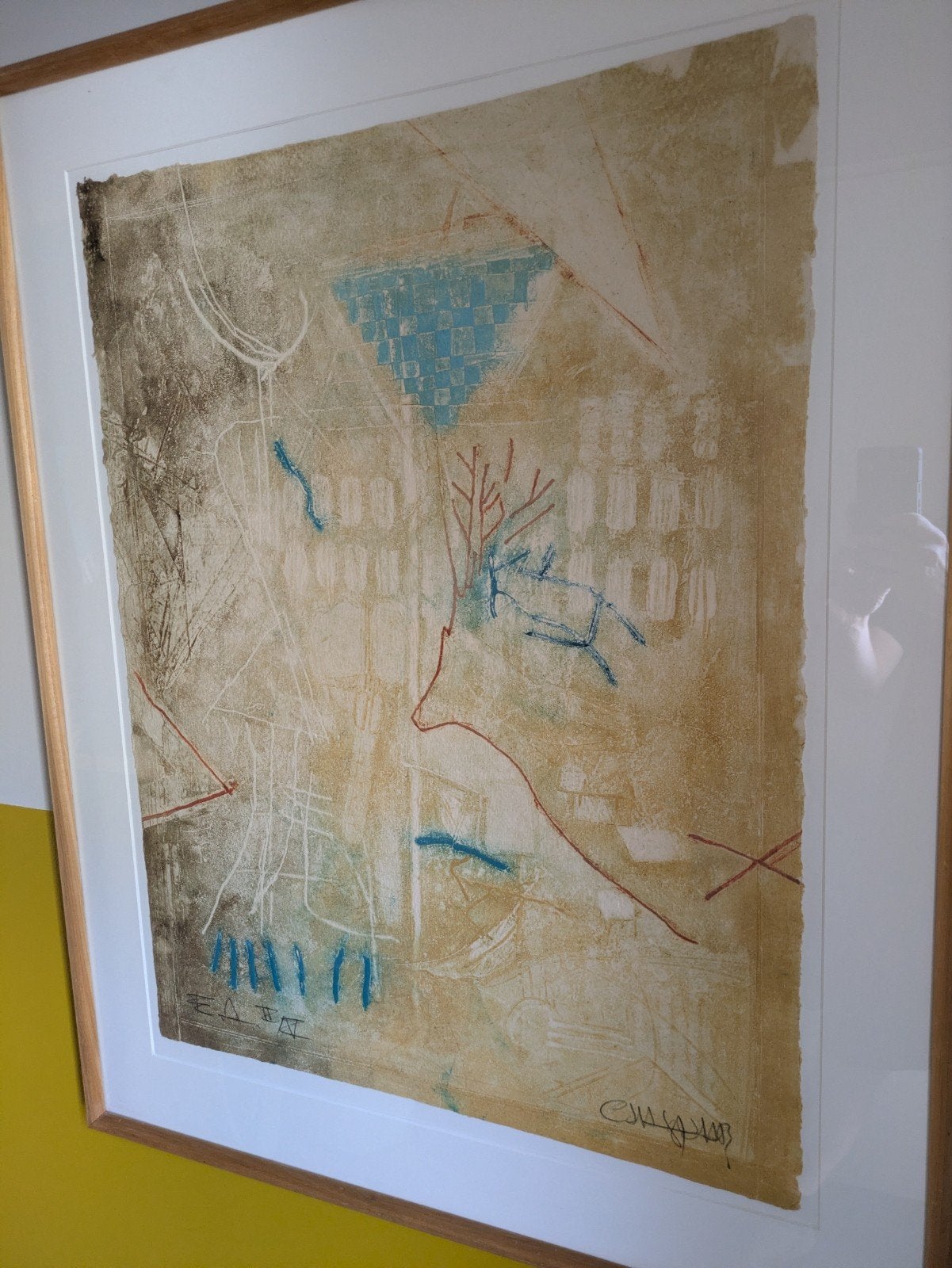 Prachtige gesigneerde kleurenets van Chabab Tayefeh Mohajer, Ophalen