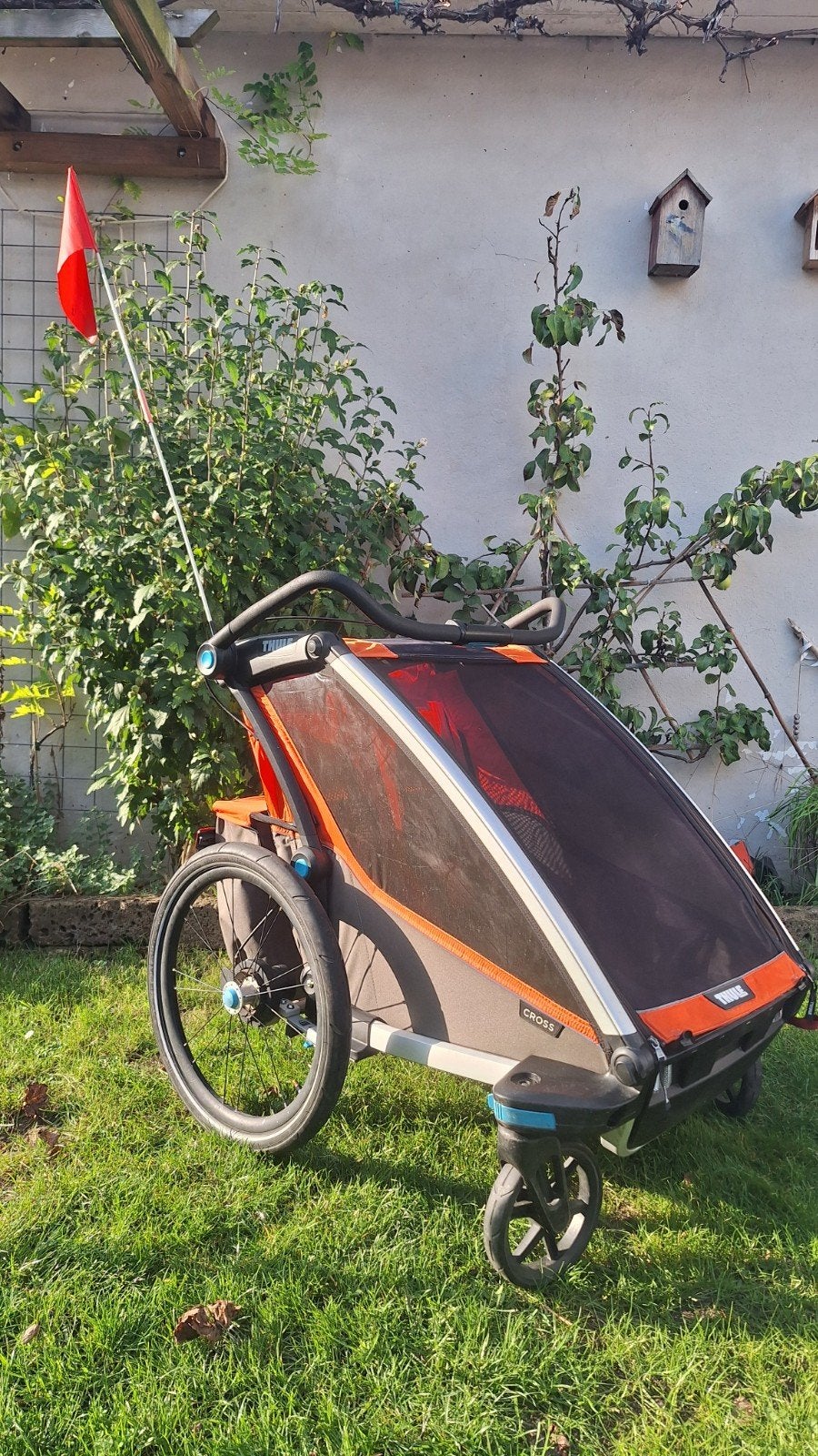 Thule Chariot Cross 2 kleur roarange izgs, Ophalen, Opvouwbaar, Thule Chariot, Kinderkar