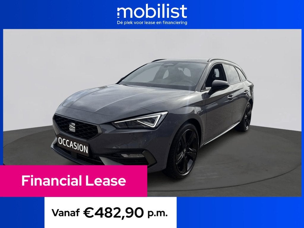 SEAT Leon Sportstourer 1.5 TSI e-Hybrid FR Business, 4 cilinders, Leon, 1700 kg, Zilver of Grijs