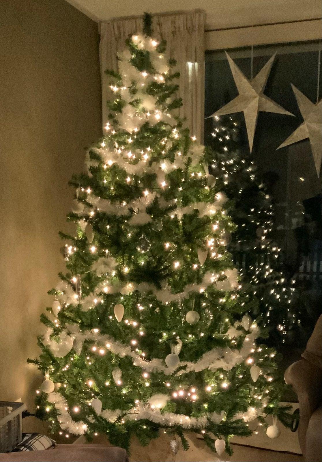 Kerstboom met lampjes en accessoires, Diversen, Ophalen, Zo goed als nieuw