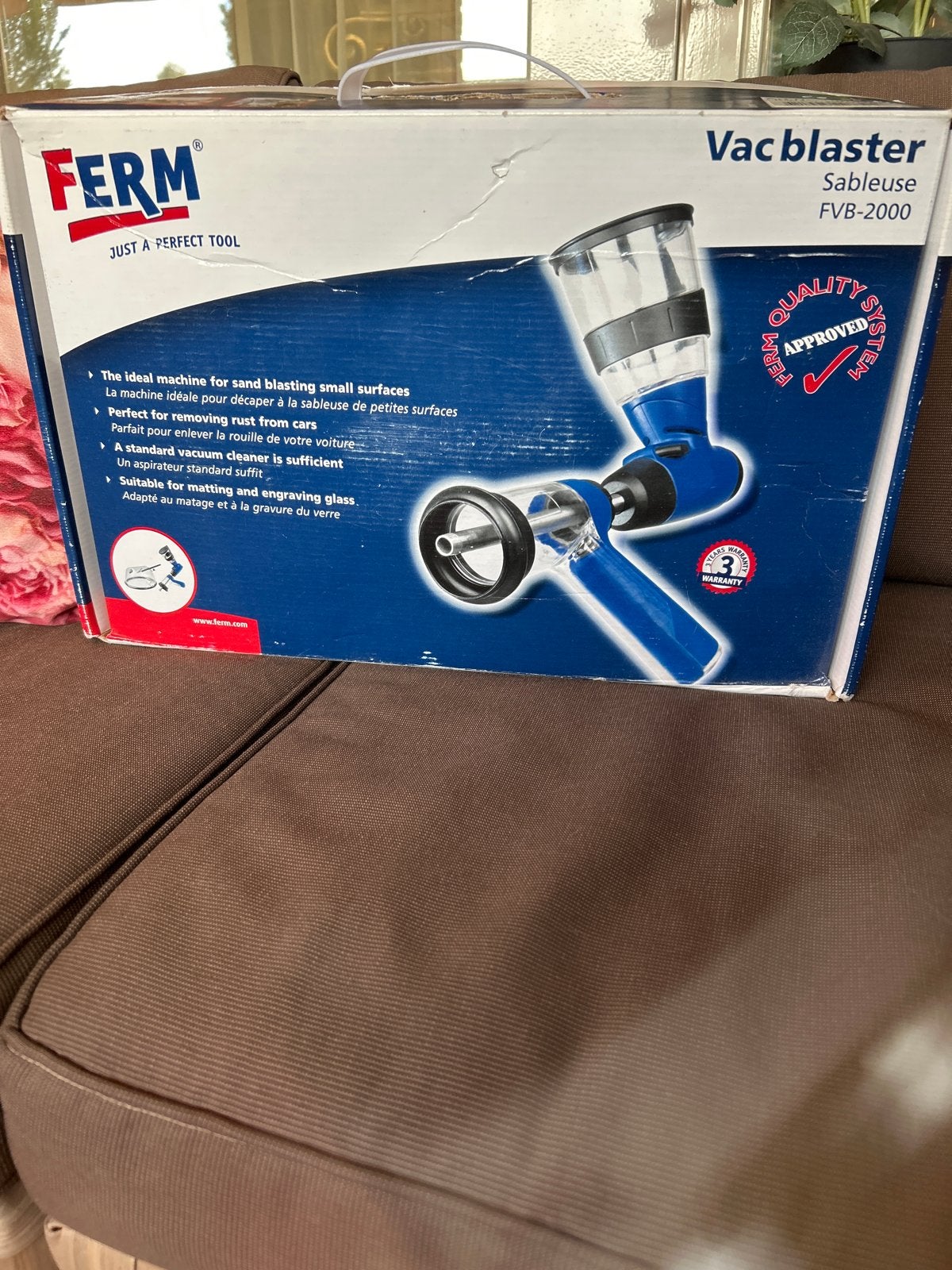 Ferm Vac Blaster FVB-2000 - Nieuwe zandstraalmachine, Ophalen, Nieuw, Overige typen, Ferm