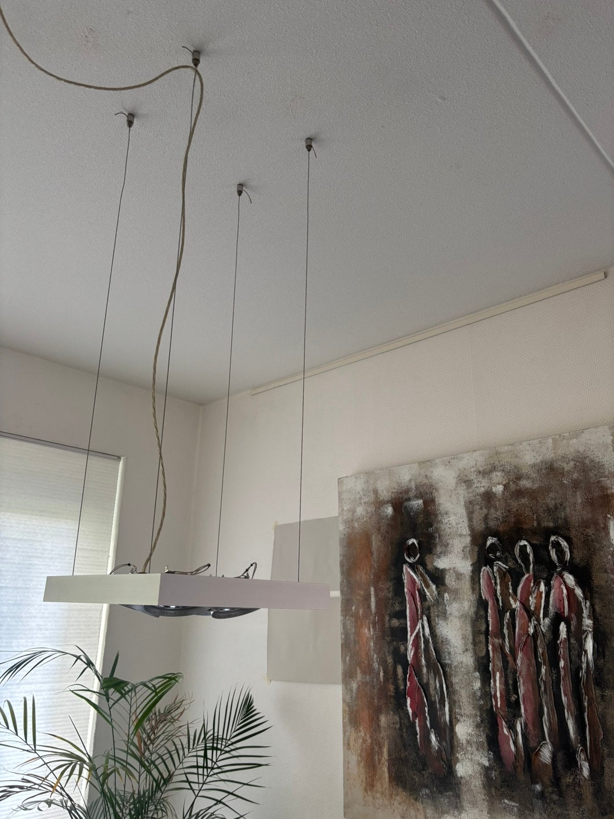 Delta light hanglamp, Ophalen of Verzenden, Gebruikt, Metaal, Modern