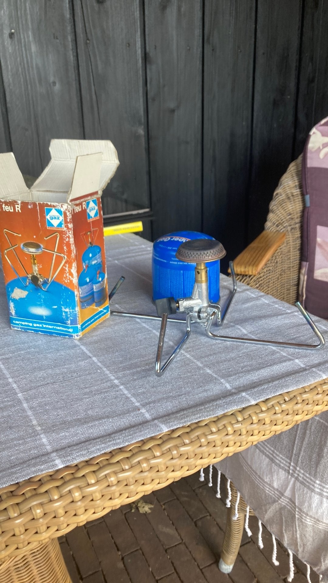 1 pits gasstel, Caravans en Kamperen, Ophalen, Zo goed als nieuw