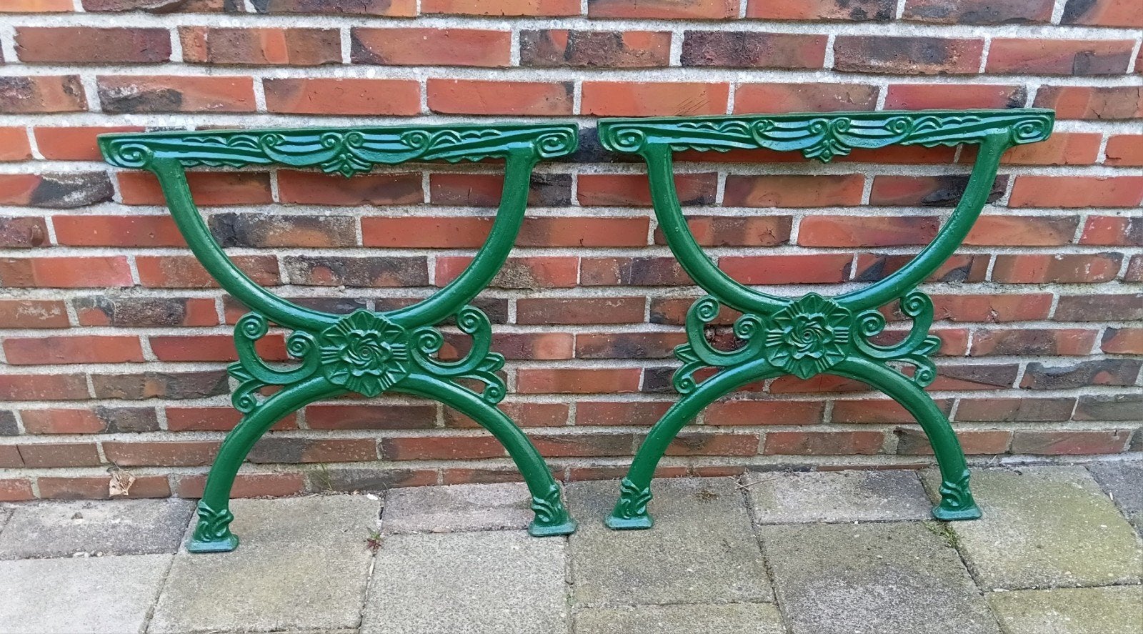 Gietijzeren tuintafel poten, Ophalen, Zo goed als nieuw, Rond, Metaal