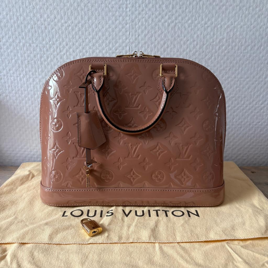 Als nieuw Louis Vuitton ALMA PM MV R. Monogram Vernis Rosé, Ophalen, Zo goed als nieuw, Roze, Handtas