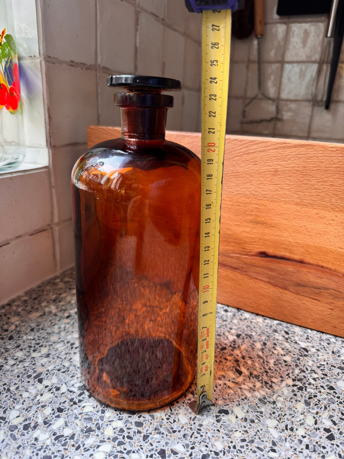 Grote vintage apothekersfles, Ophalen of Verzenden