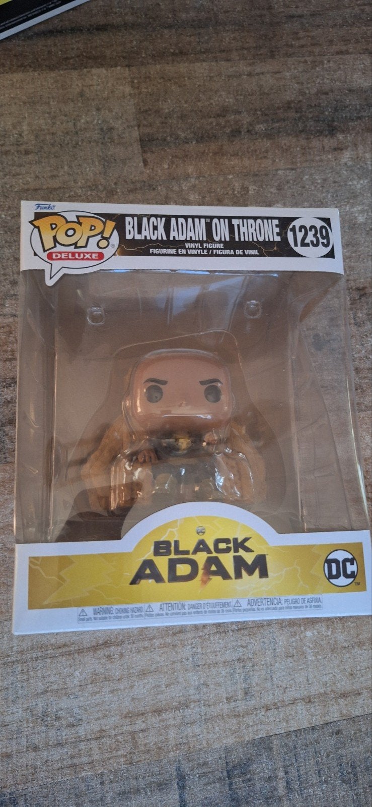 Funko Pop! Black Adam on Throne #1239 Deluxe Vinyl Figuur, Ophalen of Verzenden, Zo goed als nieuw