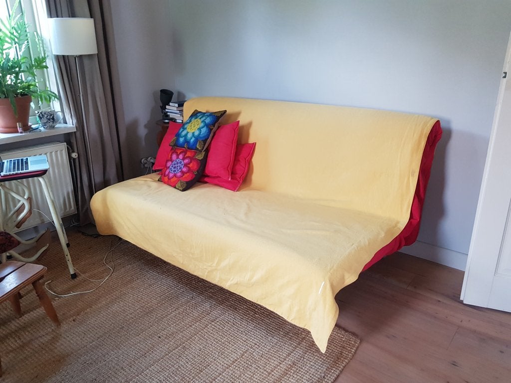 slaapbank Ikea GRATIS, Ophalen, Gebruikt, Tweepersoons, 200 cm