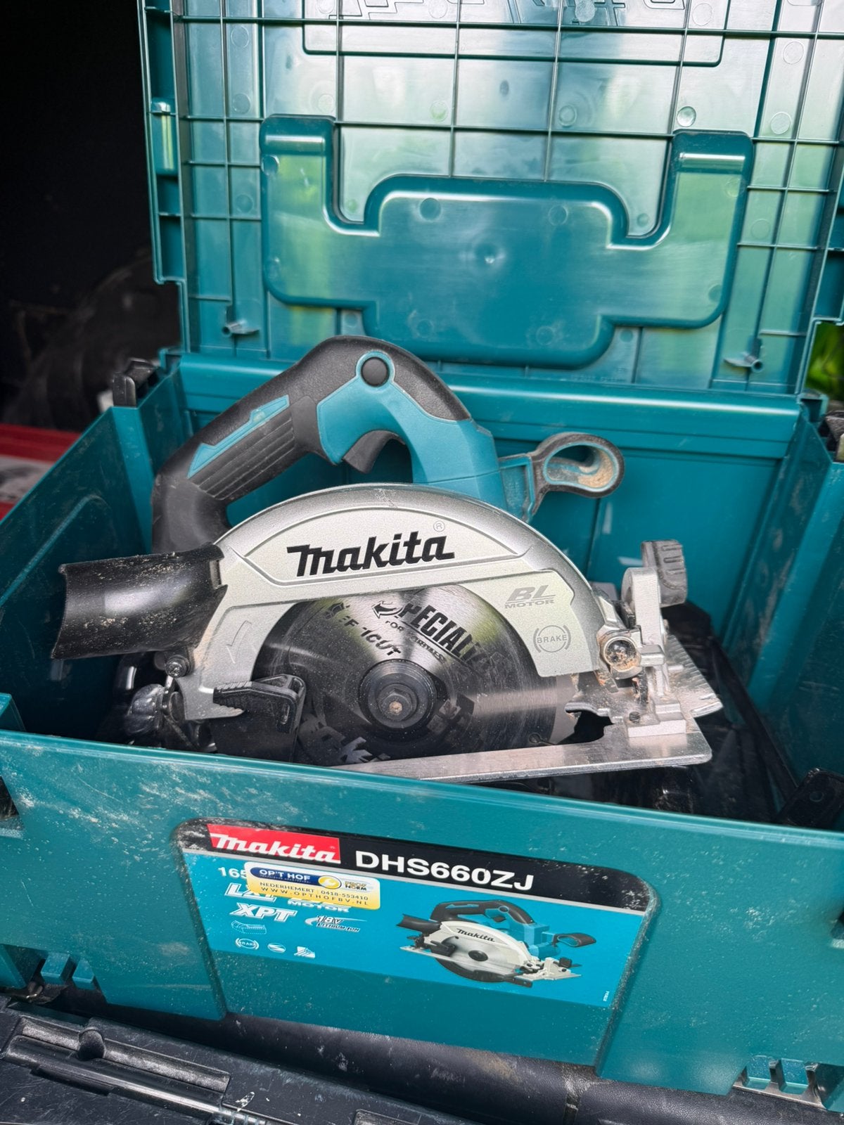 Makita cirkelzaag, Cirkelzaag, Ophalen of Verzenden, Zo goed als nieuw, 30 tot 70 mm