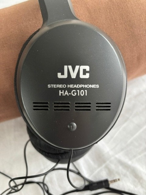 JVC HA-G101 Stereo Hoofdtelefoon met 3m snoer, Overige merken, Ophalen of Verzenden, Over-ear, Zwart