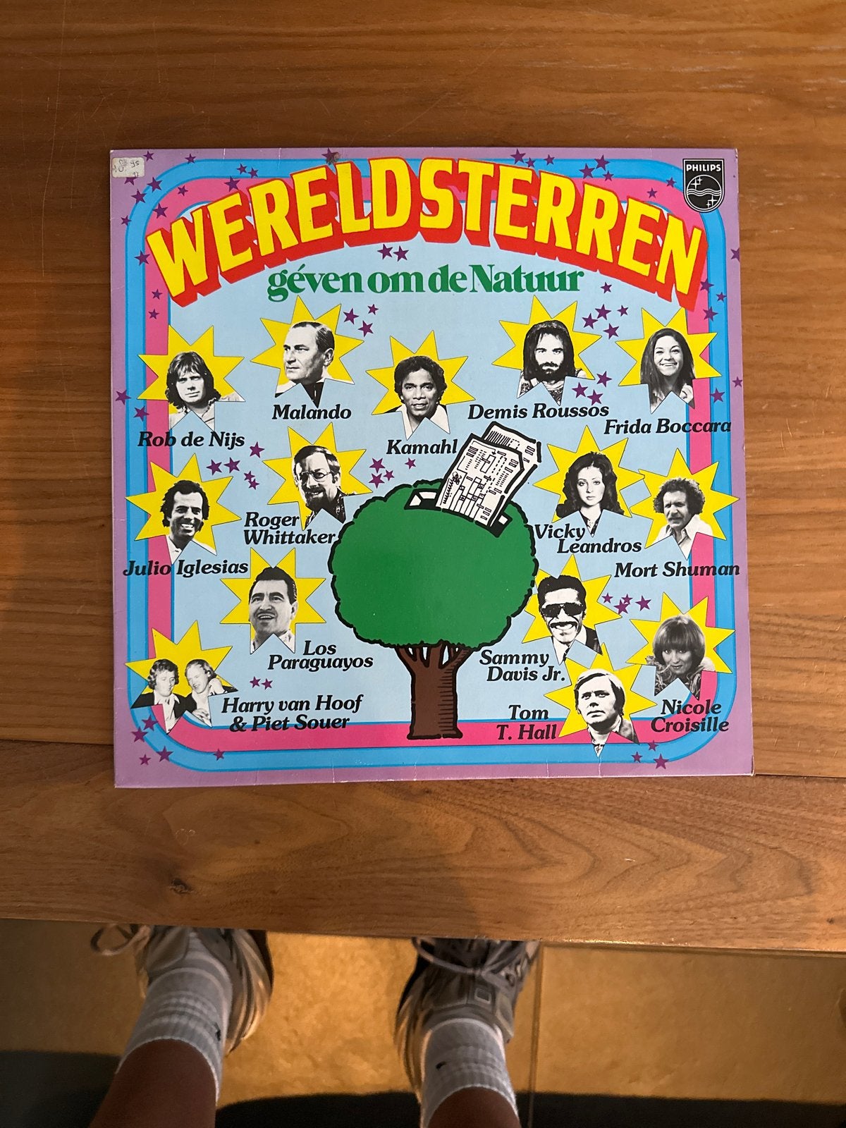 Wereldsterren Geven Om De Natuur LP - Diverse Artiesten, Cd's en Dvd's, Vinyl | Pop, LP, Gebruikt, Pop, Ophalen of Verzenden