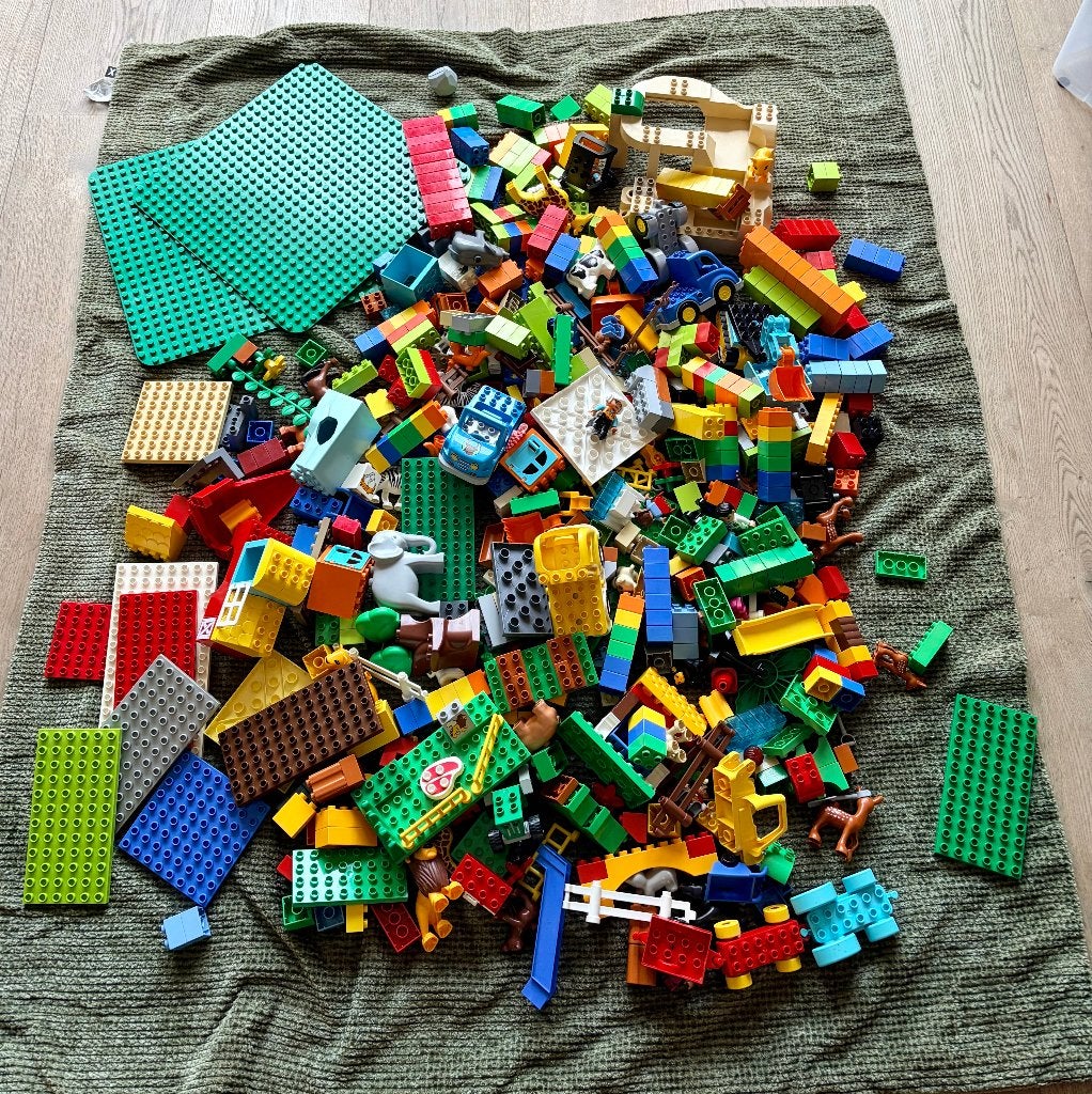 Grote partij Lego Duplo, Kinderen en Baby's, Overige thema's, Ophalen of Verzenden, Zo goed als nieuw, Duplo