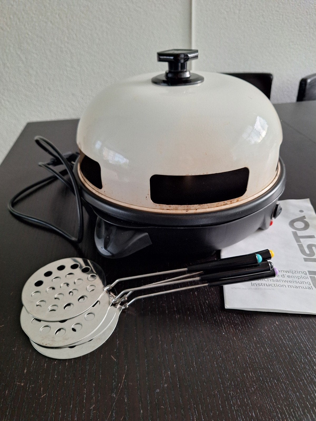 Gusta 4 persoons pizzarette / pizza fun oven, Witgoed en Apparatuur, Ophalen of Verzenden, Gebruikt, 4 t/m 7 personen