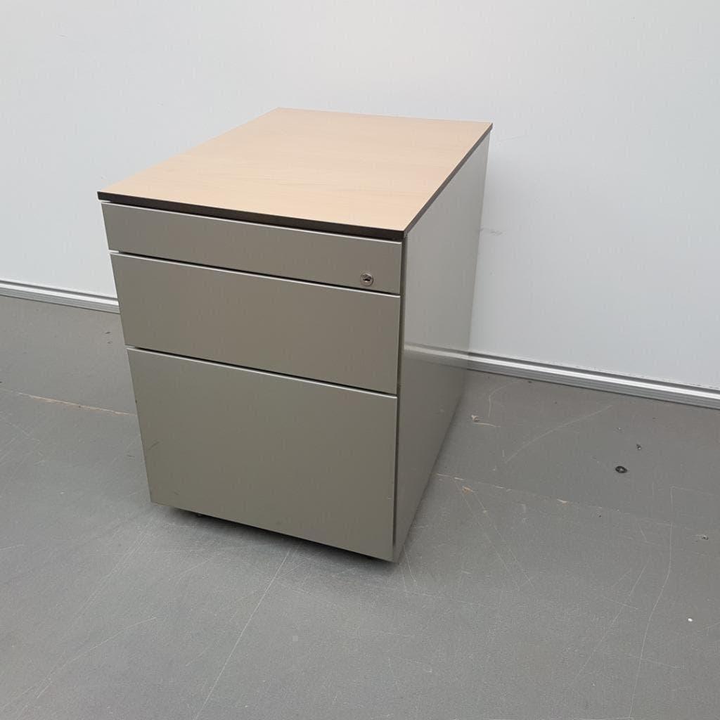 Grijze Eromes ladekasten met 3 lades 59x43x59 cm, Huis en Inrichting, Ophalen, Gebruikt, 5 laden of meer, 50 tot 100 cm