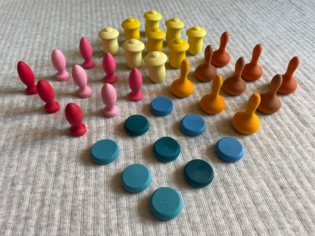 Grapat 36x mix & match: pompoen, tulpen, blaadjes en munten, NL, Nieuw, Ophalen of Verzenden, Info@handmadebycharlie.nl