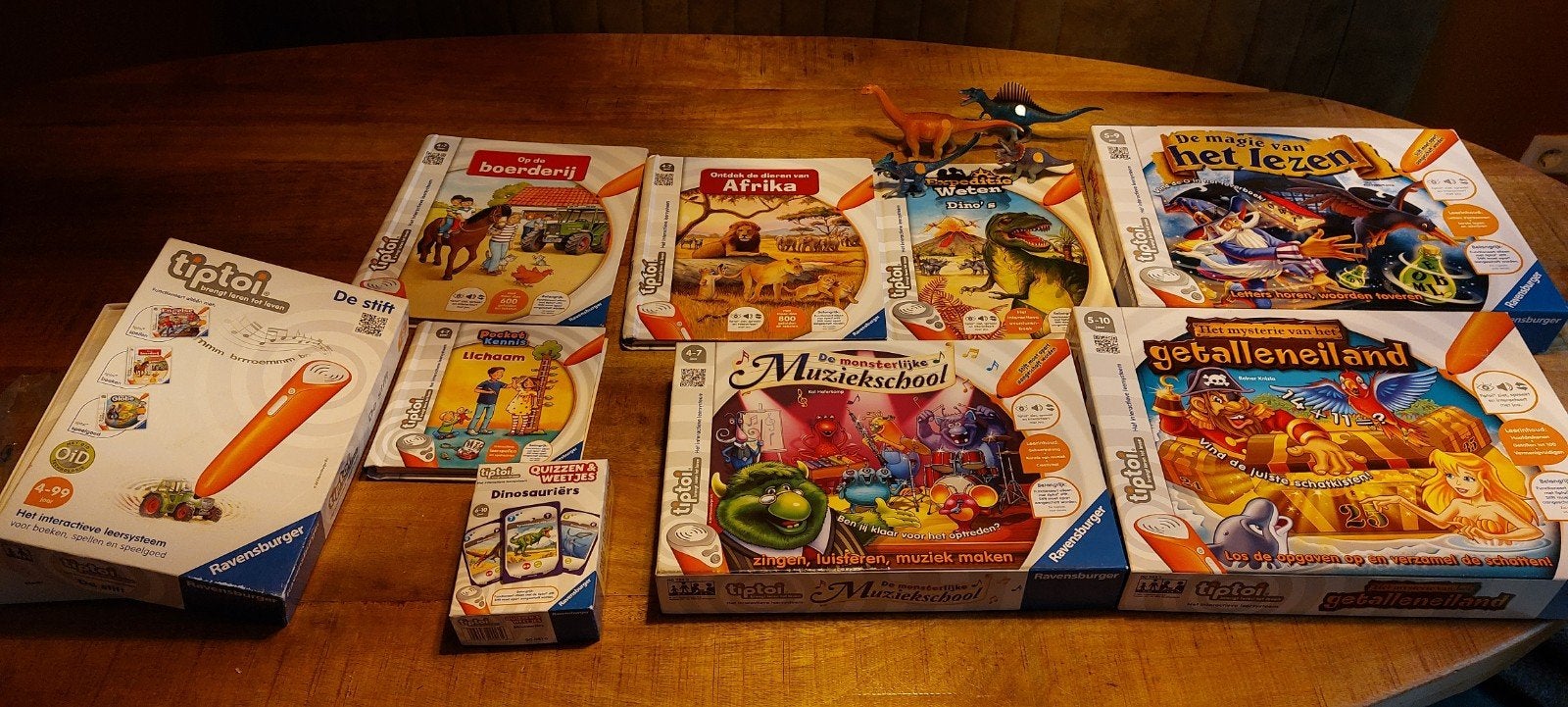 uitgebreide collectie Tiptoi spellen met pen 4-10 jaar, Ophalen of Verzenden, Zo goed als nieuw, Taal en Lezen, Met geluid