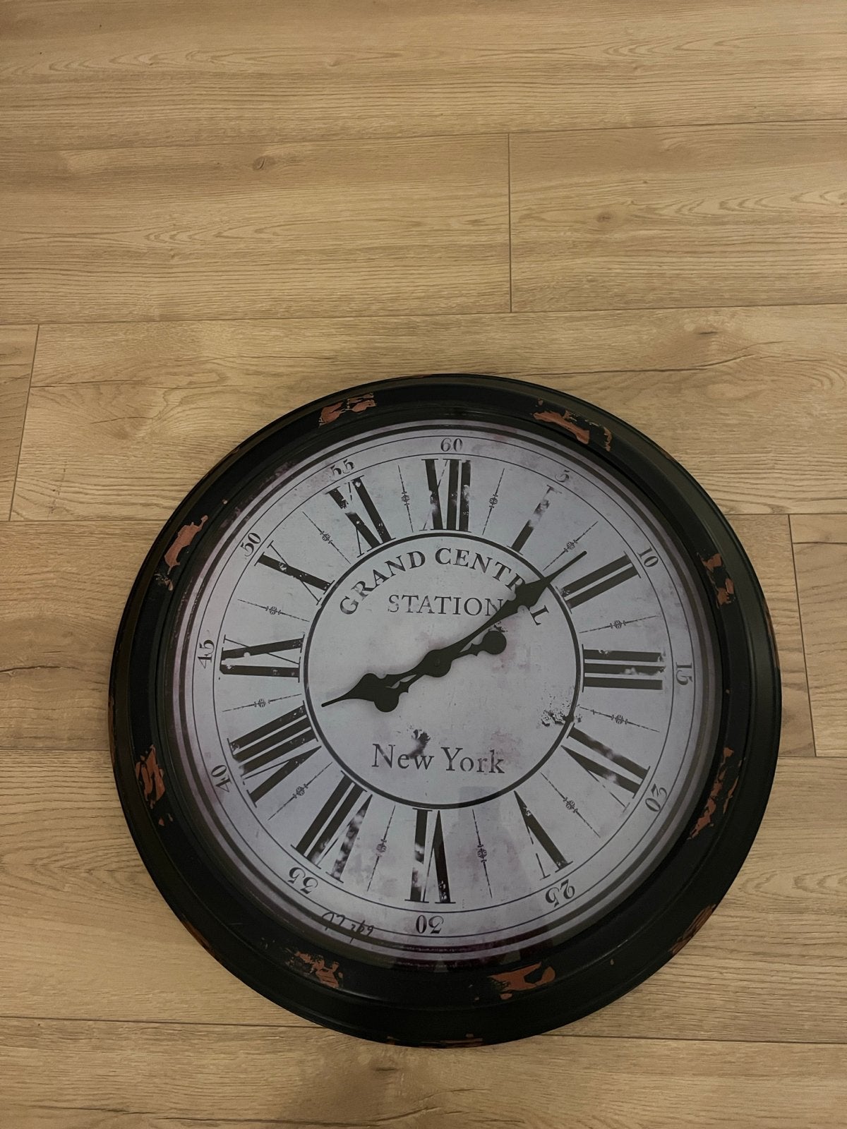 Grote wandklok 'Grand Central Station New York' - Vintage, Ophalen, Wandklok, Vintage, Analoog