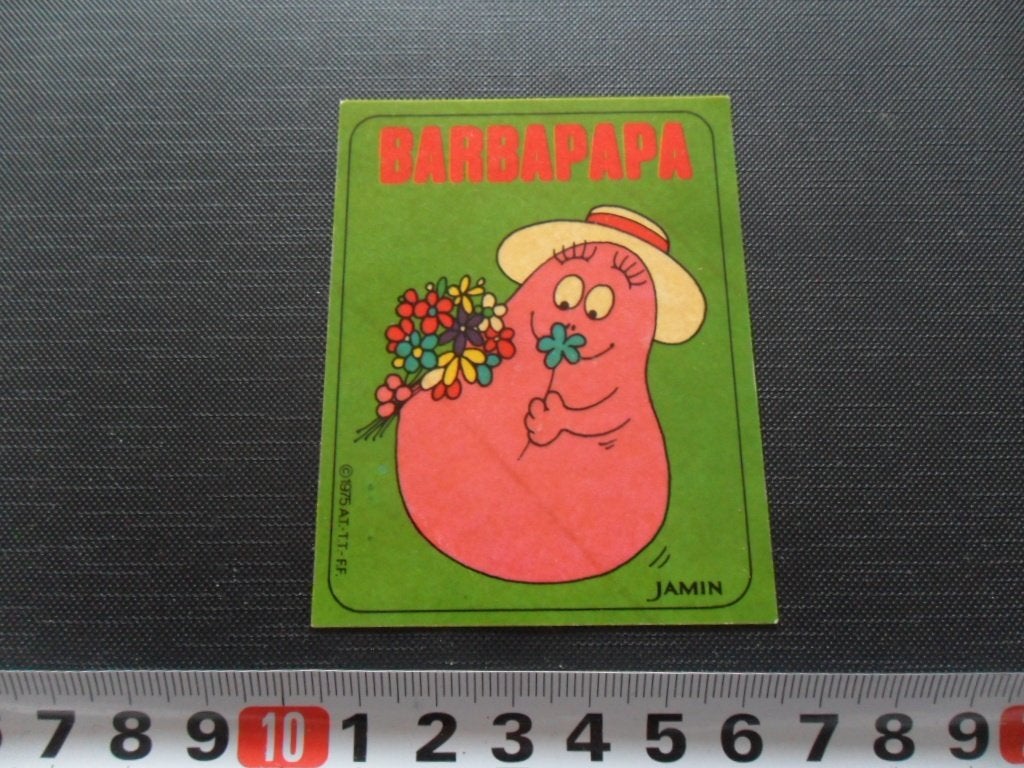 sticker Bloemen  BARBAPAPA  JAMIN, Ophalen of Verzenden, Zo goed als nieuw