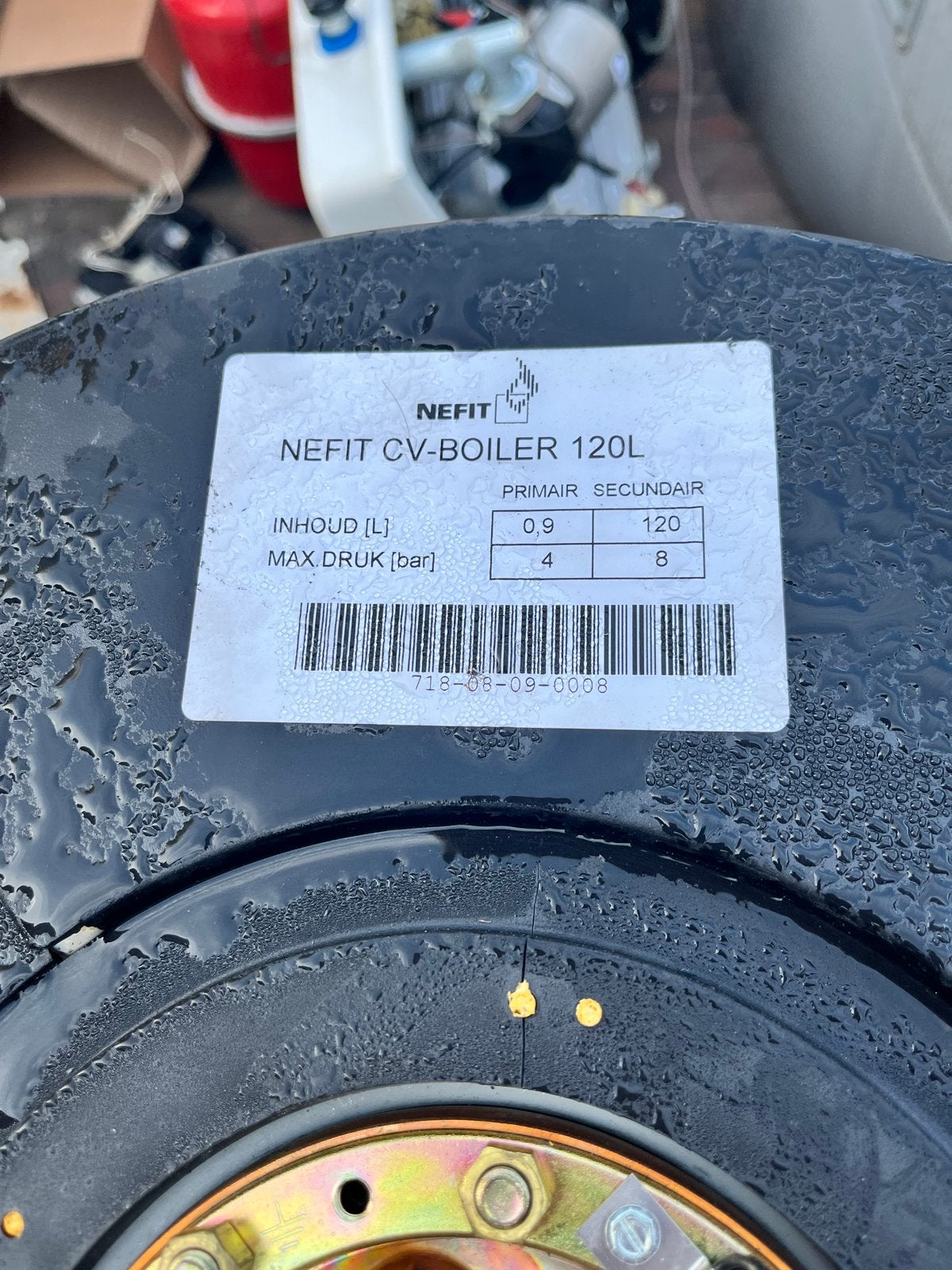 Nefit CV-Boiler 120L, Ophalen, Gebruikt, Aardgas, 100 liter of meer
