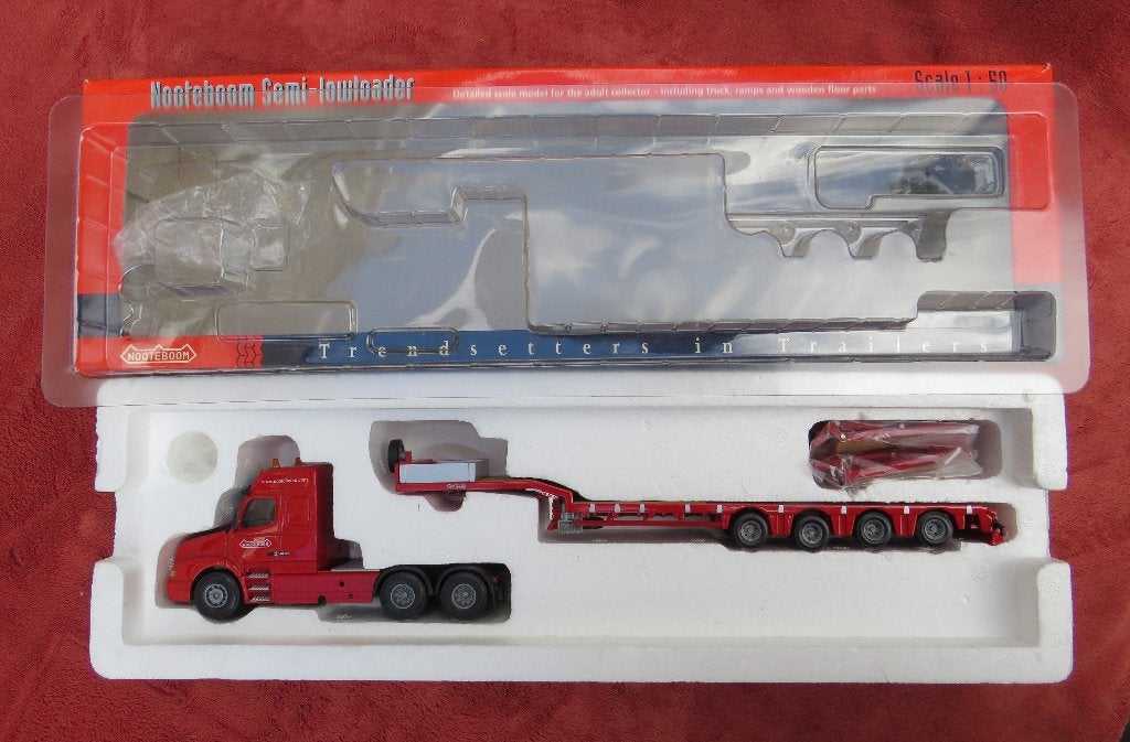Lion Toys. Nooteboom, Volvo torpedo low loader, Ophalen of Verzenden, Zo goed als nieuw, Bus of Vrachtwagen, Lion Toys