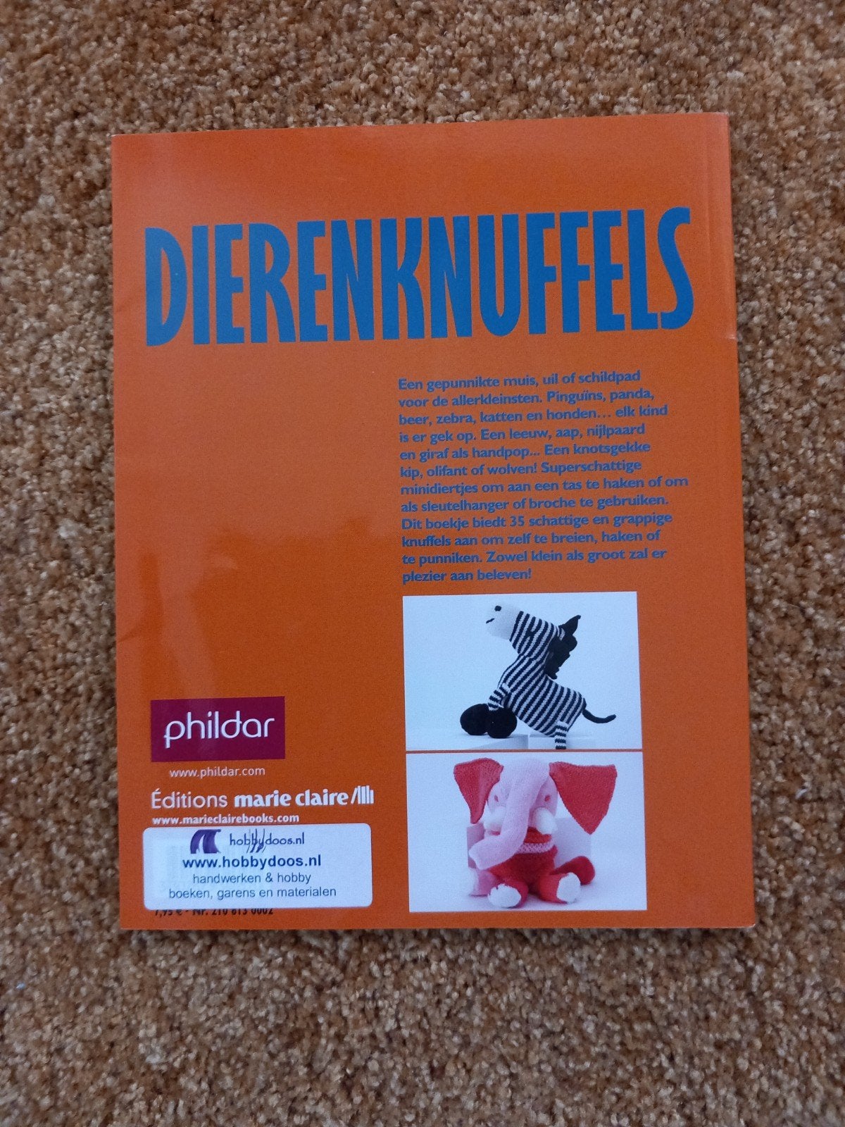 Dierenknuffels: 35 modellen om te breien, nieuw, Ophalen of Verzenden, Nieuw, Overige onderwerpen, Éditions Marie Claire / Phildar