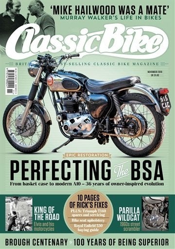 Classic Bike Magazine november 2019, Ophalen of Verzenden, Gelezen