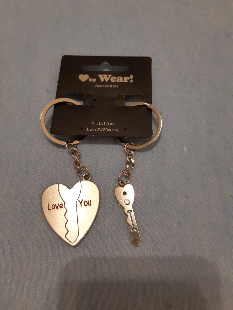 Hanger i love you Nieuw, Ophalen of Verzenden, Nieuw, Zilver, Overige materialen