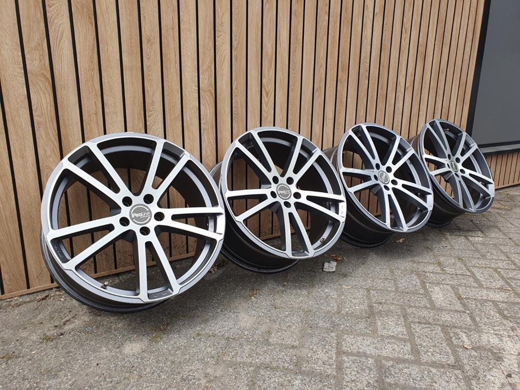 ProLine 20" velgen. 5x112 Volkswagen/Audi/Seat/Skoda, Ophalen, Gebruikt, Velg(en), Personenwagen