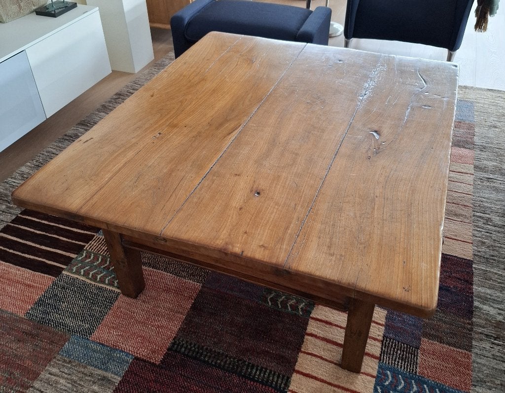 Antieke kersenhouten salontafel, Ophalen